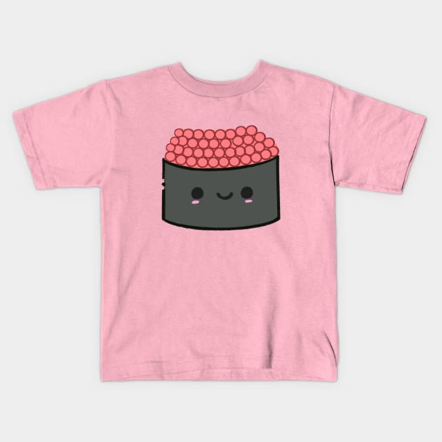 Cute sushi Kids T-Shirt by Cloudy Cloud Bunny